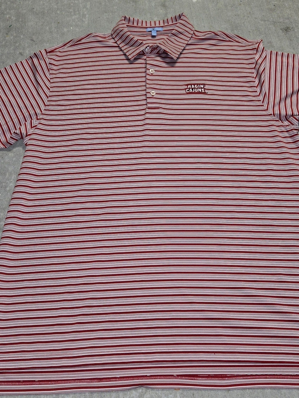 Red Striped Polo Shirt